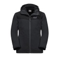 Jack Wolfskin Winter Jacket Snowfrost 3in1 (waterproof and windproof, warm fleece inner jacket) phantom grey Kids